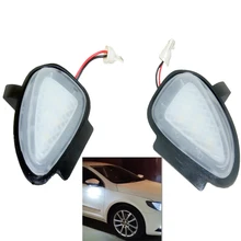 2PCs CANbus Led Under Side Mirror Puddle Light Module For VW Golf MK6 6 MKVI C45 Cabriolet White Led Lamp
