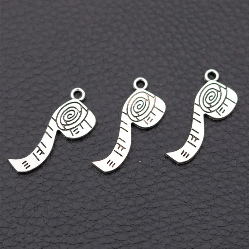 

Vintage Tape Measure Alloy Pendant Tailoring Ruler Charm Measuring Ruler Charm DIY Handmade Charm Antique Silver Charm 10pcs