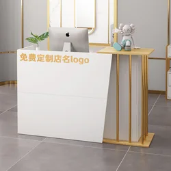 Salon de coiffure 100 120CM, caisse enregistreuse pour magasin de vêtements, petit comptoir de Salon de beauté, bureau de réception, Bar Commercial de style européen 