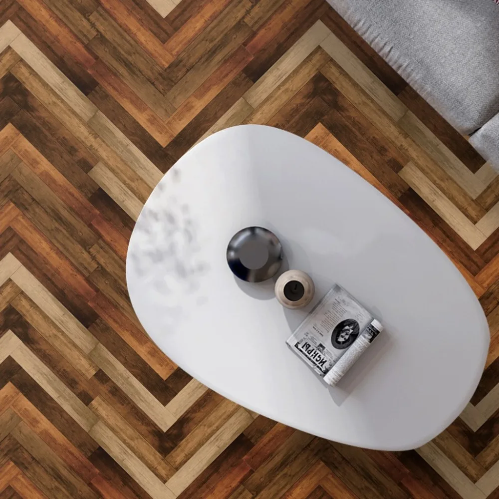 Simulation of wood floor stickers waterproof non-slip wear-resistant DIY self-adhesive tile stickers living room bedroom 30D5 (8)