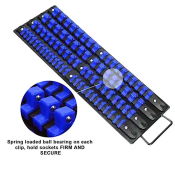 

80PCS Socket Organizer Premium Quality Socket Holder 26PCS 1/4 Inch 30PCS 3/8 Inch 24PCS 1/2 Inch Portable Socket Organizer Tray