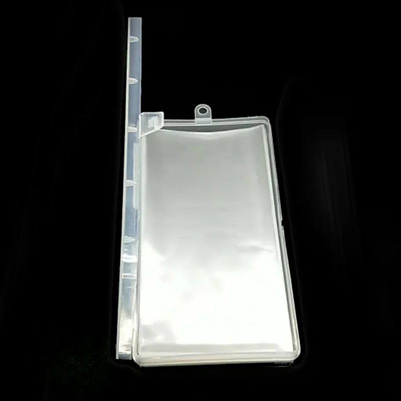 

100Pcs Plastic Box Transparent Portable Paper Money Protective Bag Banknotes Holder PVC Page 17.5*8.5cm Coin Album Storage Bags