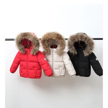 

Boys Down Jackets Toddler Girl Winter Clothes Kids Coat with Fur Thick Hooded Coats Baby Parkas Girls Snowsuit Children Outfits