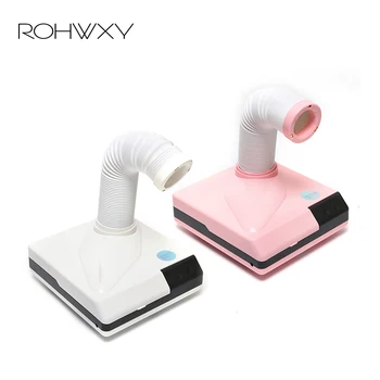 

ROHWXY 60W Strong Power Nail Dust Collector Suction Dust Cleaner Retractable Elbow Design for Art Nail Polish Clean Art Tools