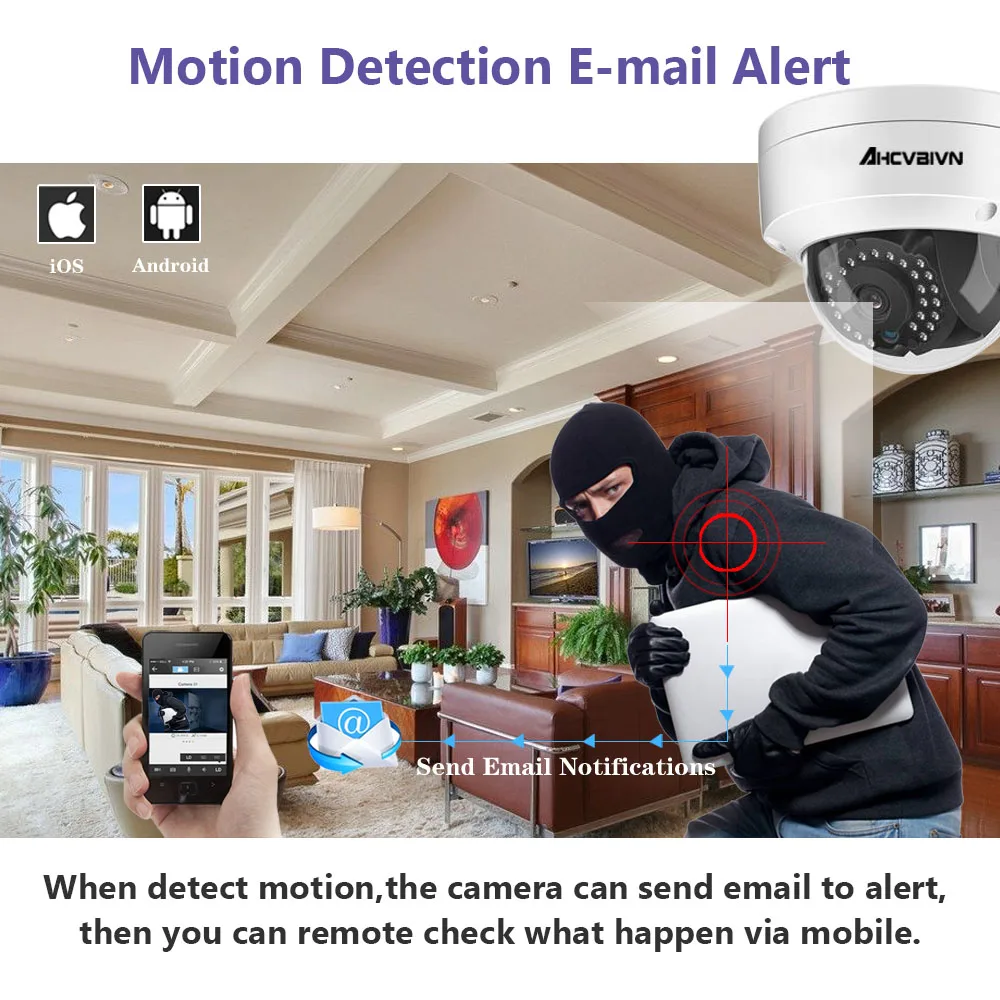  AHCVBIVN H.265 8CH 5M PNetwork Video Recorder POE NVR System H.265 Security IP Camera Video Surveil