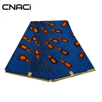 

CNACI 6 Yards Veritable Wax African Ankara Fabrics New Fashion Veritable Wax African Printed Fabric Ankara Wax For Party Dress