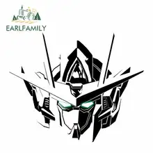 EARLFAMILY 13cm x 9.8cm GUNDAM Car Sticker JDM Helmet Motorcycle Accessories Oem Cartoon Sunscreen Waterproof  Polyethylene