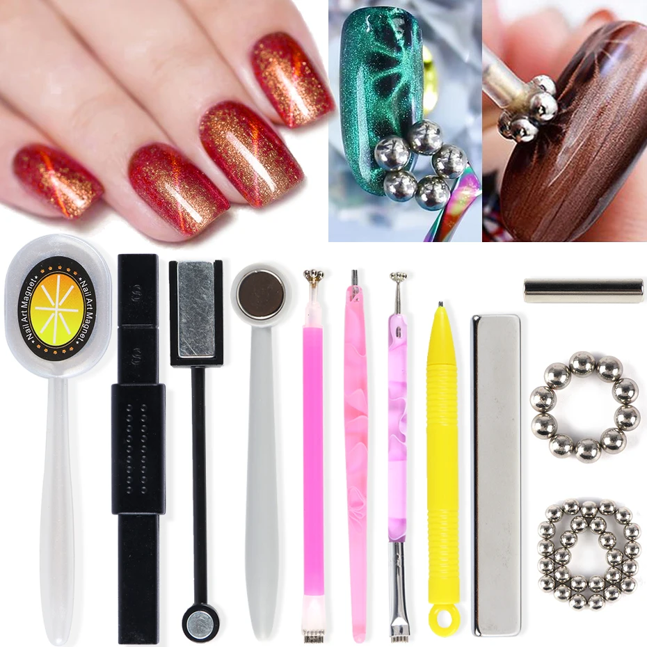 5D Cat Eye Nail Art Stick Strong Nail Gel Polish Line Strip Effect Double Headed