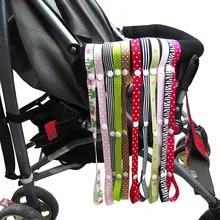 1pc Baby Kinderwagen Zubehör Spielzeug Beißring Schnuller Flasche Anti-verloren Kette Riemen Halter Gürtel Bunte Schnuller Clip Für kinderwagen(China)