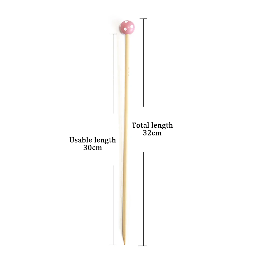 1 пара бамбуковых вязальных спиц с одним острым носком, пряжа для шитья, инструменты для самостоятельного плетения, шарф, свитер, шапка, перчатки, аксессуары