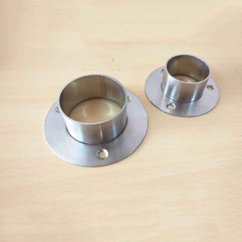 Stainless Steel Tube Seat Wall Bracket Fixed Mounting Stand Flange