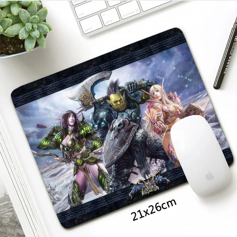21x26 см Hearthstone коврик для мыши геймер Heroes Of Warcraft нескользящий коврик для мыши Прочный офисный коврик для ноутбука ноутбук подарок