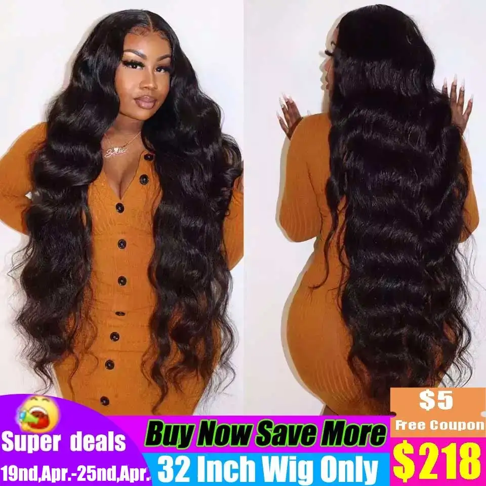Frontal Wigs Human-Hair T-Part Transparent-Lace Body-Wave Wavy 30inch Cheap Brazilian