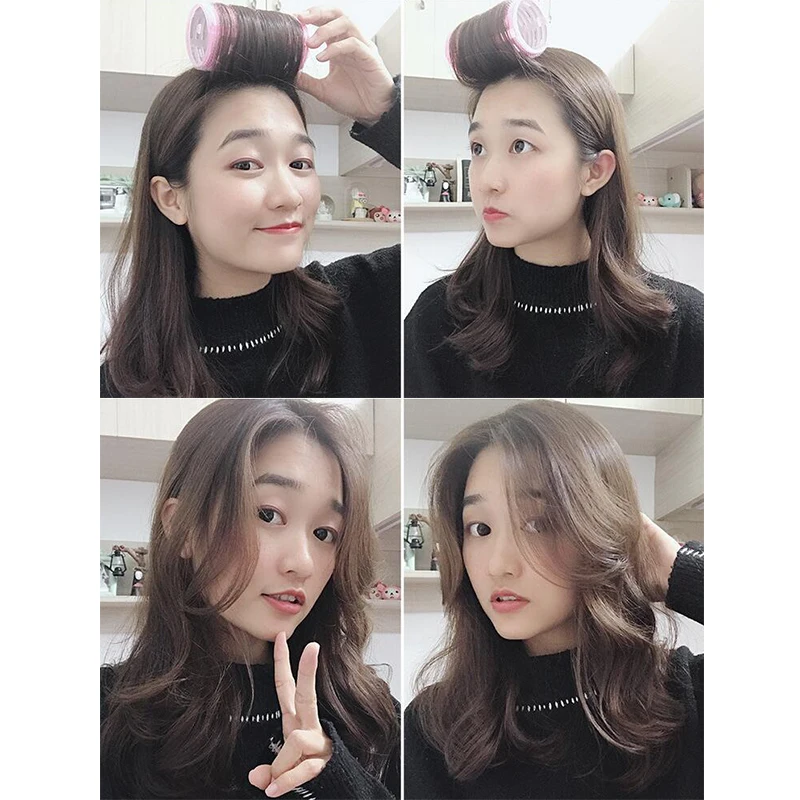 50*120mm Hair Rollers Lengthened Aluminum Sheet Plastic Magic Self-adhesive Hair Curler Air Bangs Curling Roller Hairdressing hair styling tool hair curling tools