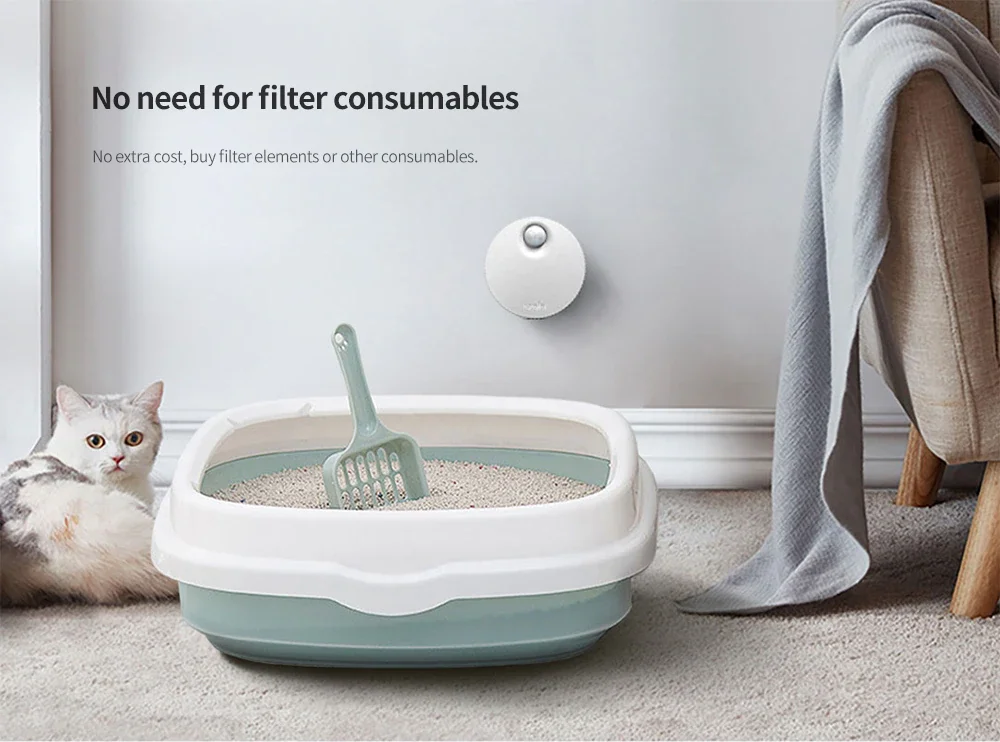 Intelligent Smell Purifier Cat Litter Box Deodorant Partner Pet Deodorizer No need for filter consumables