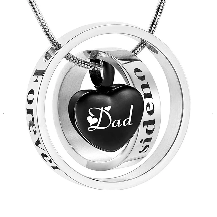 Dad Mom Grandma Grandpa forever in my heart Locket cremation memorial ashes urn keepsake pendant necklace jewelry | Украшения и