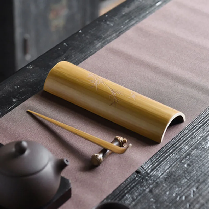 Handmade Chinese Bamboo Tea Tools Set, Spoon Clip, Scoop, Kung Fu, Gongfu Accessories, Ceremony Gift