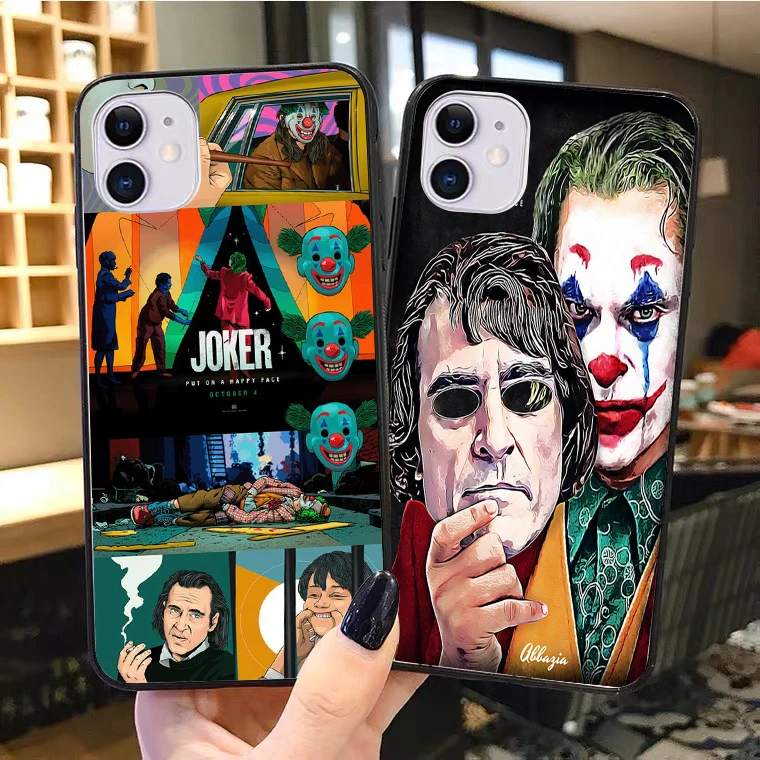 

Joker silicone phone copue case for IPhone 12 11Pro Max SE2020 5 6 7 8Plus 11 XS MAX XR X10 Joaquin Phoenix soft TPU cover shell