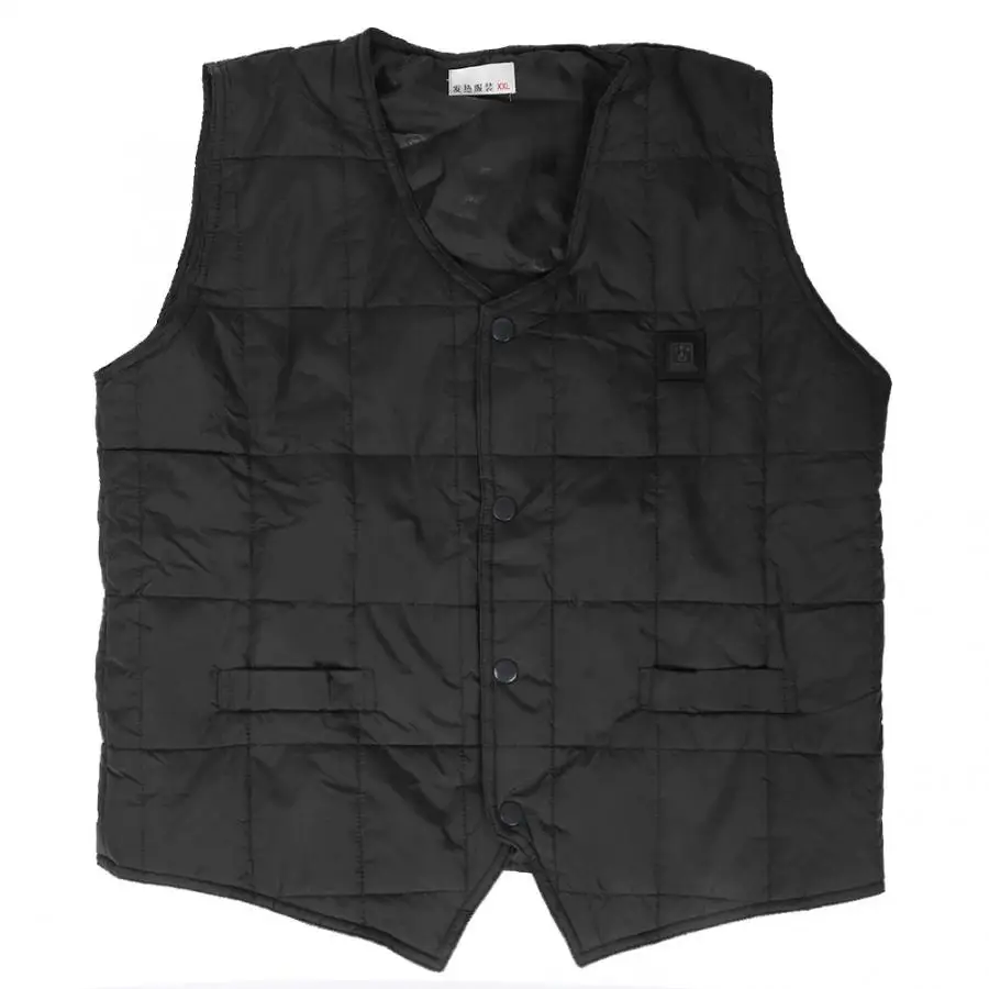 Sleeveless Heated Waistcoat V-Neck Heating Vest Clothes Winter Keeping Warm Winter Heated Vest Braces Supports