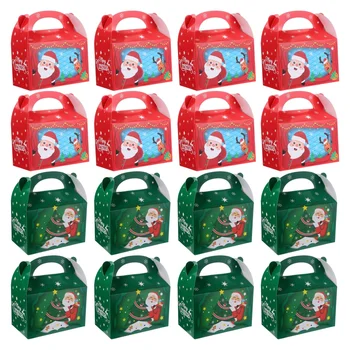 

16pcs Durable Adorable Gift Box Packing Box Christmas Gift Box Packaging Box Cookie Box for Party