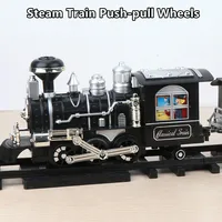 lntelligent Programming Add Water Smoke Remote Control Train 80CM DIY Assembly Parent-Child Interaction Classical Steam RC Toys 2