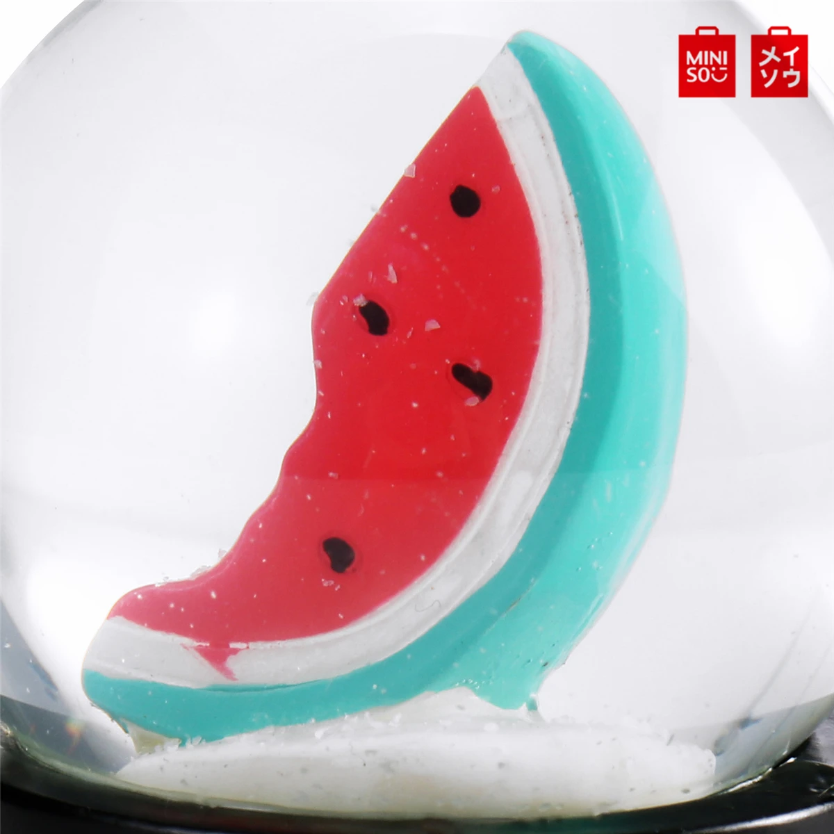 Хрустальный снежный шар MINISO, стеклянный фруктовый узор, Рождественский декоративный шар, рождественский подарок, домашний декор