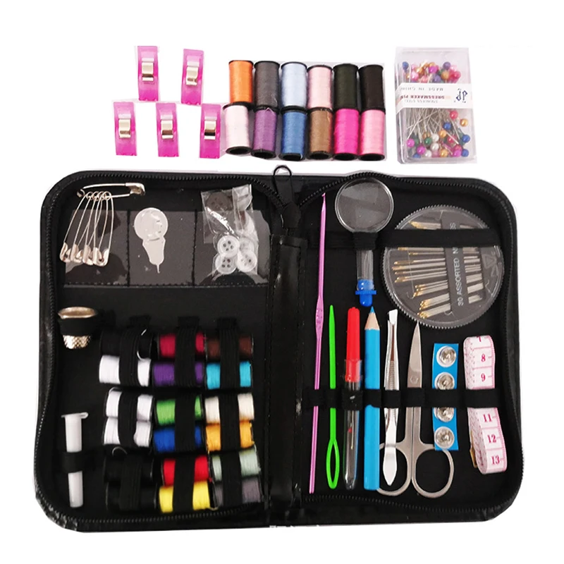 Simply For Home Sewing Kit Clipper thread needles pins tape measure buttons pins