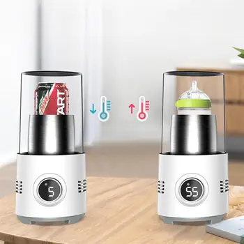 

Refrigerating Cup DC 12V Heating Cooling Cup 2-in-1 Car Office Cup Warmer Cooler Smart Cup Mug Holder Cooling Beverage Drinks