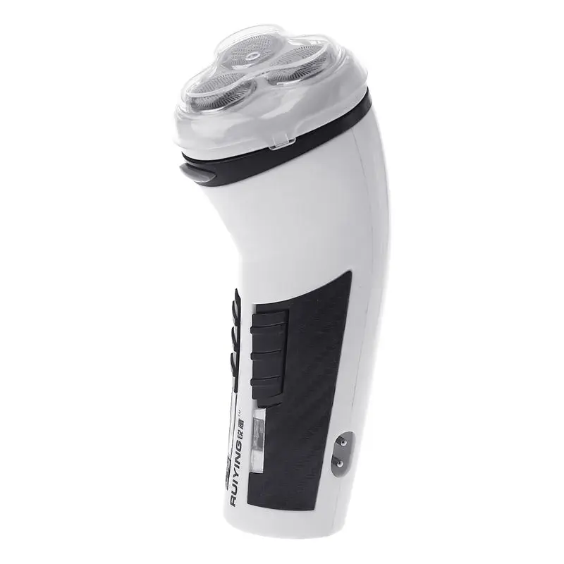 3D Rotary Cordless Rechargeable Men Electric Shaver Razor Beard With Flashlight 4XFB