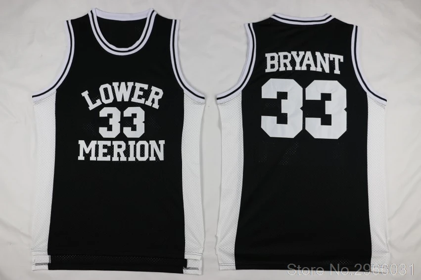 Мужские школьные майки Bryant#33 High, белые, красные, S-XXL - Цвет: Black