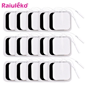 

10/20pcs Medium Frequency TENS Therapy Electronic Cervical Vertebra Physiotherapy Body Massager Electrode Pads with Cable