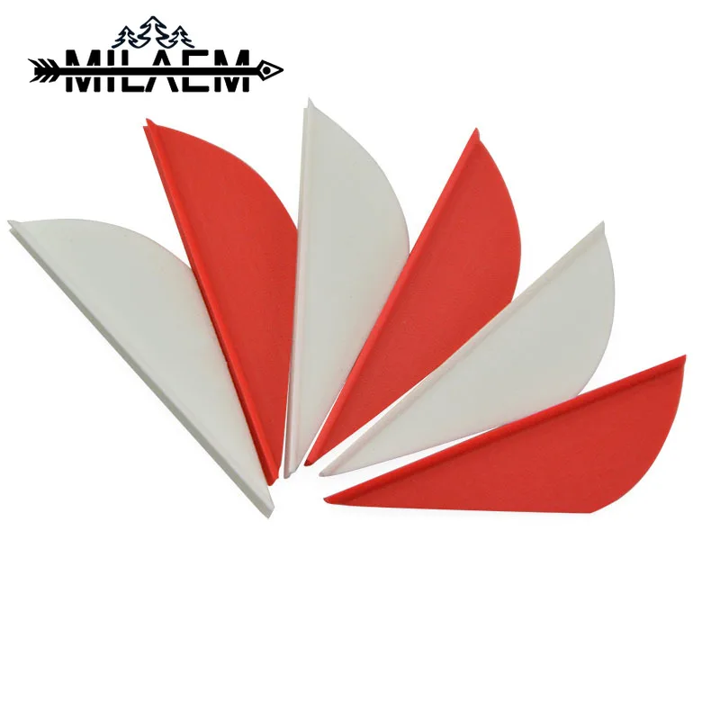 

50 pcs 2inch Archery Rubber Feather Diy Made Free Cut Arrow Fletching Recurve Compound Bow Accessories Outdoor Training