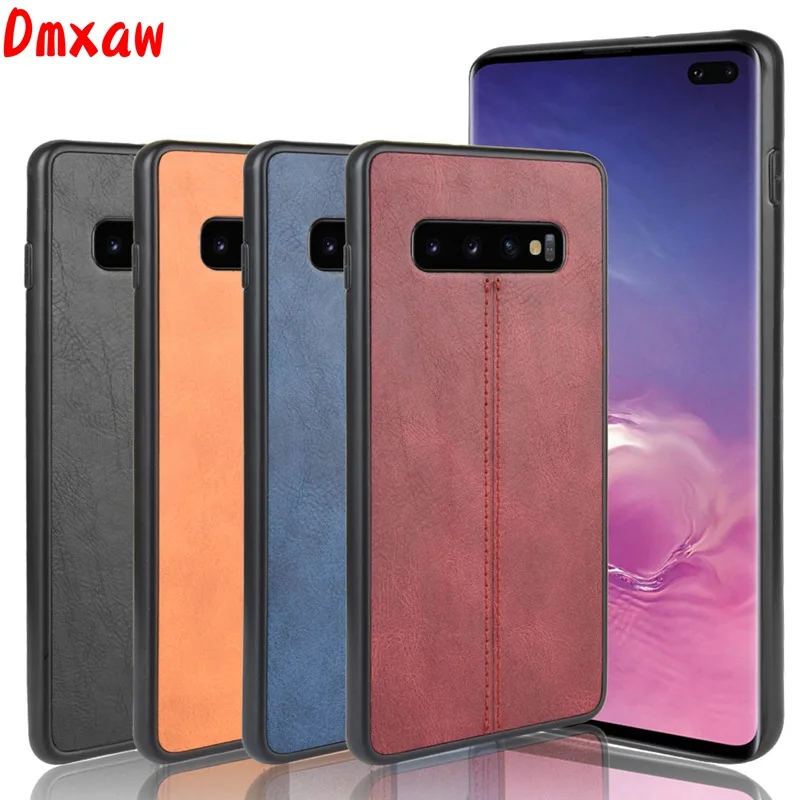 Чехол для Samsung Galaxy S10E S10 Plus J6 J4 Prime модный кожаный чехол в стиле ретро с линией