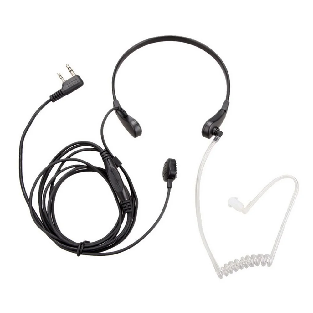 Горловой микрофон Воздушная трубка Гарнитура для Kenwood радио Baofeng UV-5R GT-3 UV-82 иди и болтай Walkie довольно хорошее анти-шума