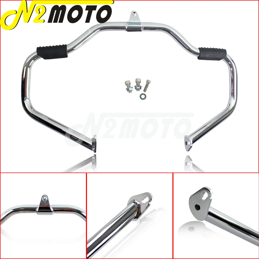 

For Harley Touring Road King Electra Glide FLHT FLHX FLHR FLTR 1997-2008 Motorcycle Chrome Highway Bumper Engine Guard Crash Bar