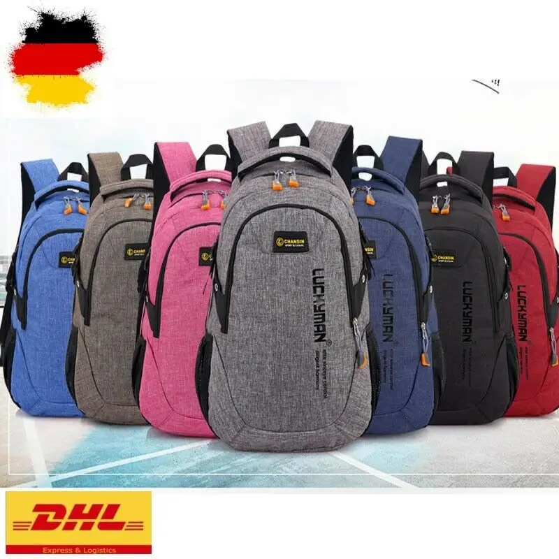 Рюкзак, спортивный Оксфорд, однотонный, на молнии, для путешествий, для походов, для работы, повседневный школьный рюкзак унисекс, Новое поступление, рюкзак для женщин и мужчин