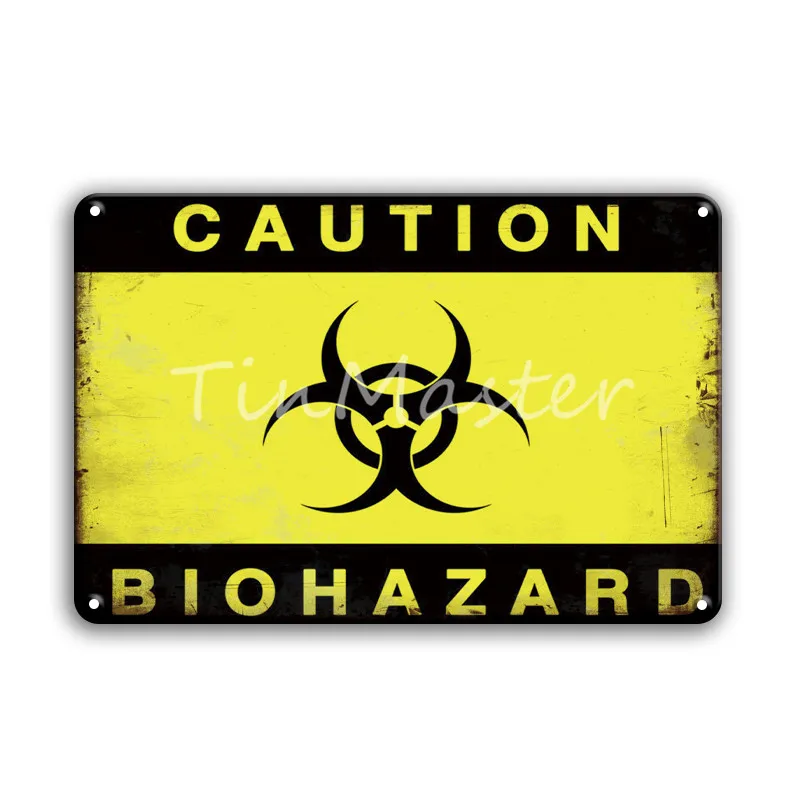 30266 Винтаж FALLOUT SHELTER внимание BIOHAZARD металлический оловянный знак Ретро семейный инструмент Туалет линейки дверные знаки гостиная домашний декор - Цвет: 30266