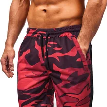 Новые камуфляжные мужские шорты, военные хлопковые уличные шорты с эластичной талией, повседневные пляжные шорты, мужские бермуды