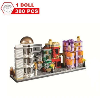 

Movie Harri Pottered Diagon Alley Model Building Blocks Bricks Toys for Christmas Boys Gift