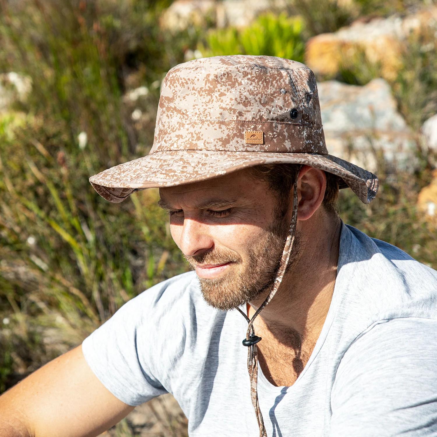 Naturehike NH21FS532 cappello da pescatore mimetico piegato Unisex  protezione solare UV berretto da trekking per escursionismo pesca campeggio