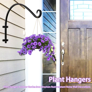 

Thickened Durable Wall Decorations Outdoor Garden Flowerpot Plant Hangers Wedding Home Bracket Holder Iron Structure Heavy Duty