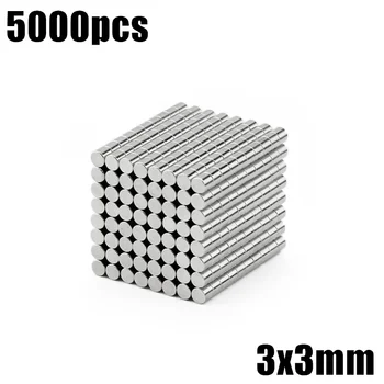 

3x3 mm Neodymium Magnet 5000pcs Mini Small Magnet Strong Powerful Permanent NdFeB Super Strong Powerful Magnetic