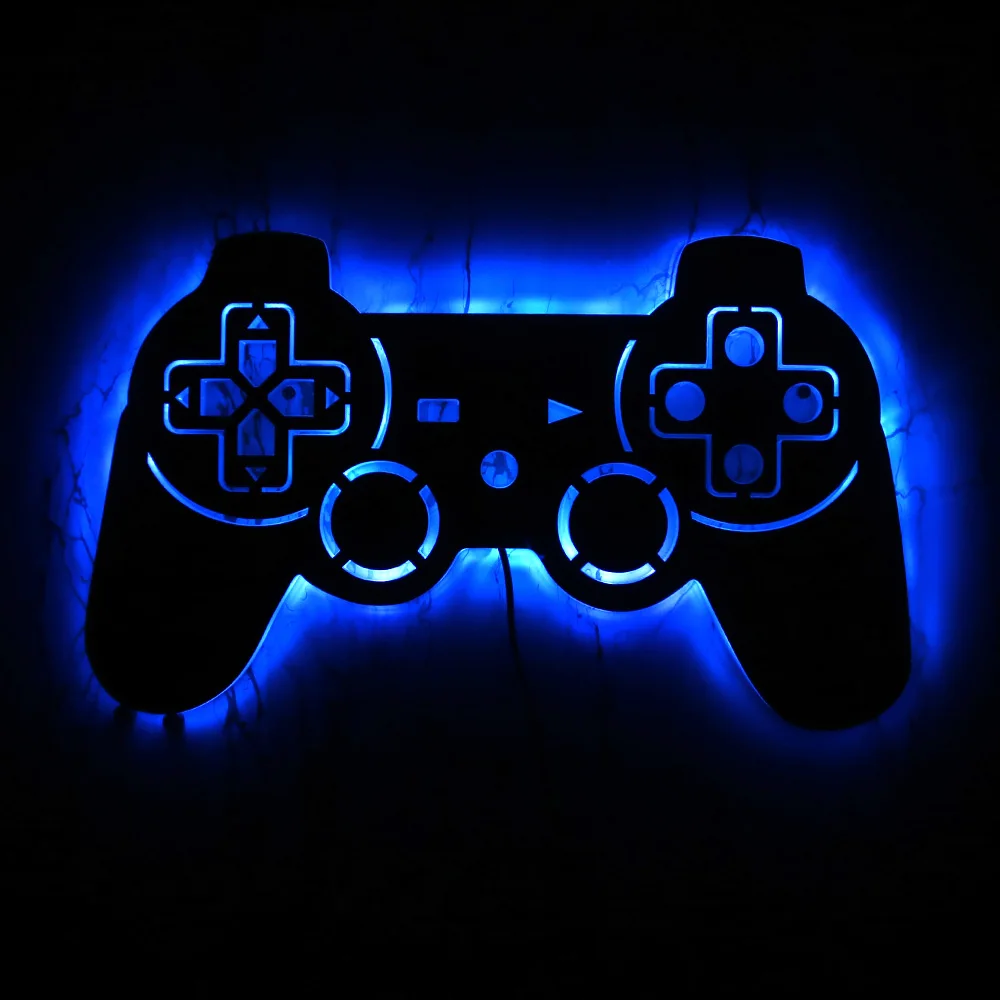 Vídeo gamepad controlador espelho gamers com luz