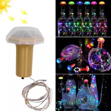 

Solar Bottle Light Waterproof IP44 Solar Cork String Light Copper Wire Fairy Light Holiday Christmas Party Wedding Decoration