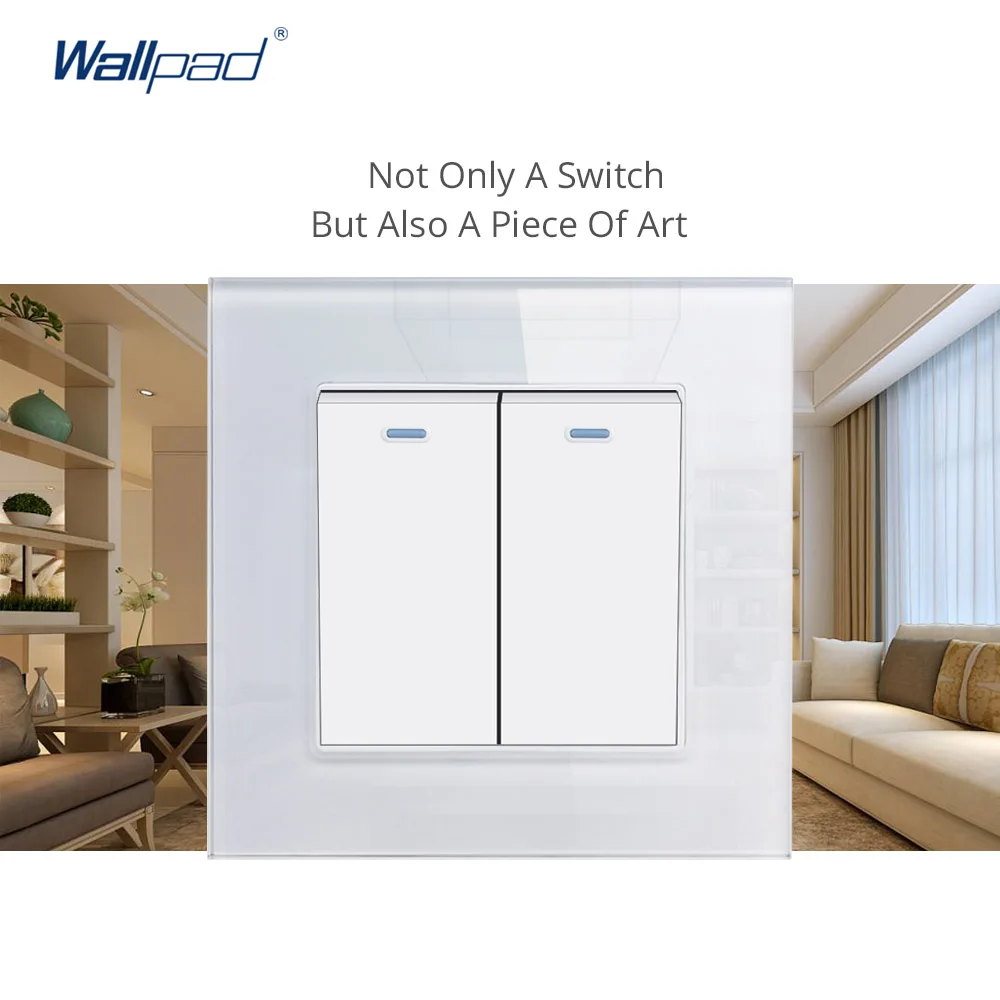 Розетка европейского стандарта + настенная розетка 2 Gang Way Wallpad 110 В 250 146*86 мм