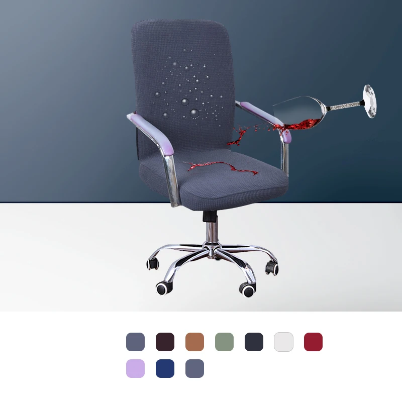 

Waterproof Elasticity Office Computer Chair Cover Side Arm Chair Cover Spandex Rotating Lift Dust Cover for Chair Without Chair