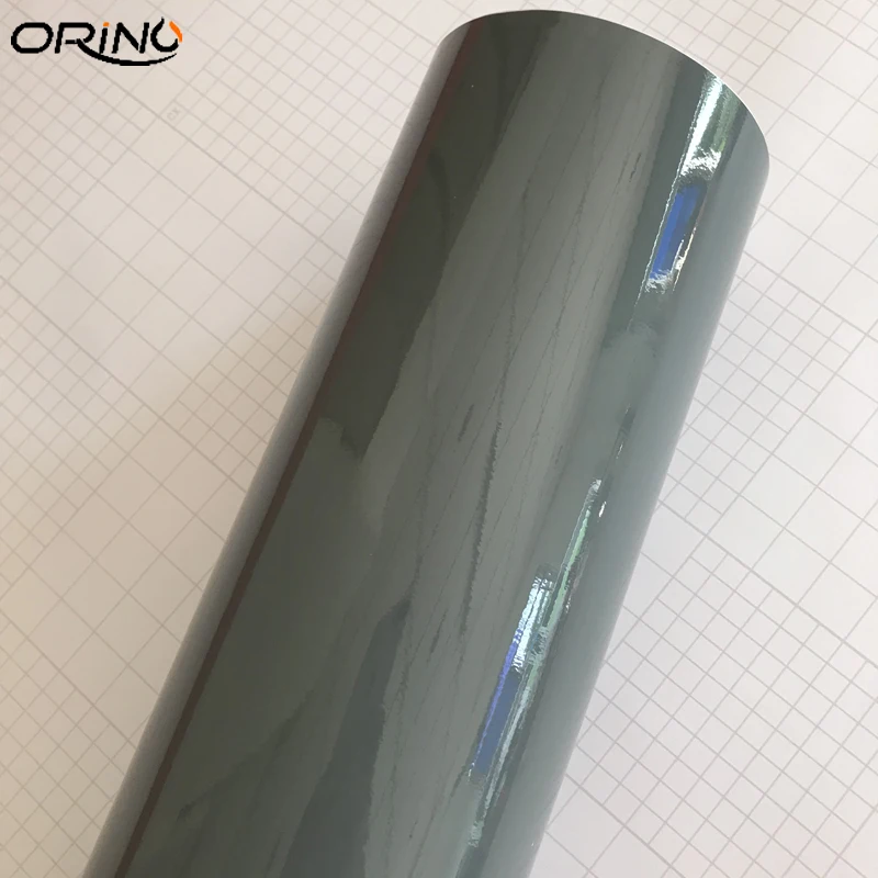 Glossy Cement Grey Vinyl Film Wrap-4