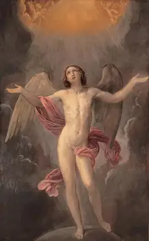 

Original by artist GOOD ART ，Archangel, Gabriel and the baby 100% hand painted oil painting on canvas