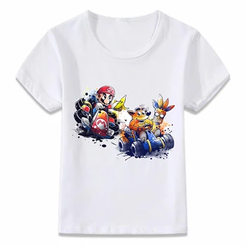 

Kids Clothes T Shirt Mario Crash Bandicoot Spyro T-shirt for Boys and Girls Toddler Shirts Tee