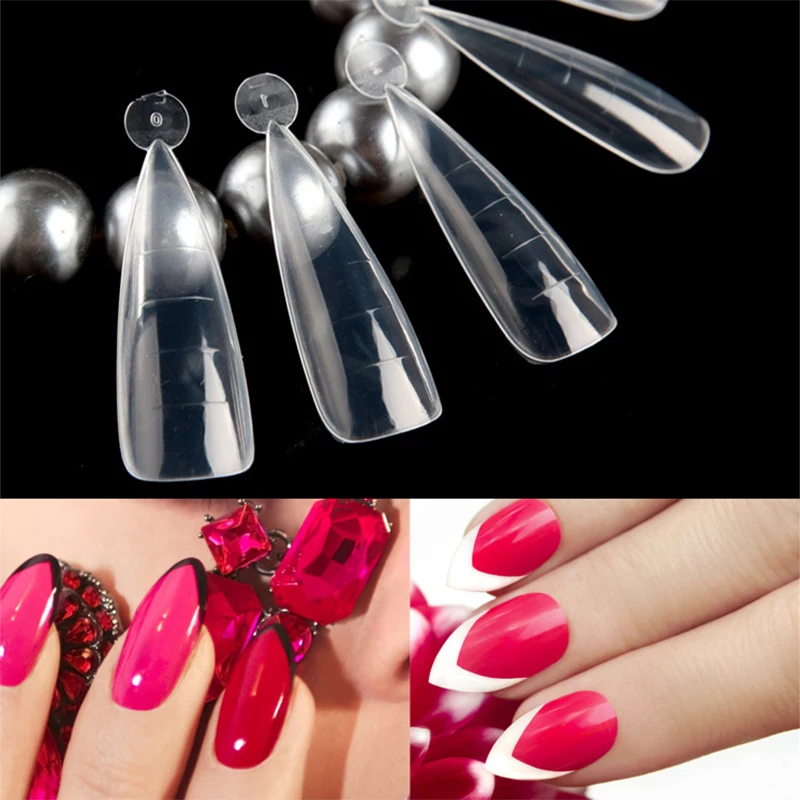 

Nail Dual Forms Stiletto Poly Extend Nails Builder Gels Artificial Acrylic Mold Forms DIY Nails Accessoires Manicure Tools